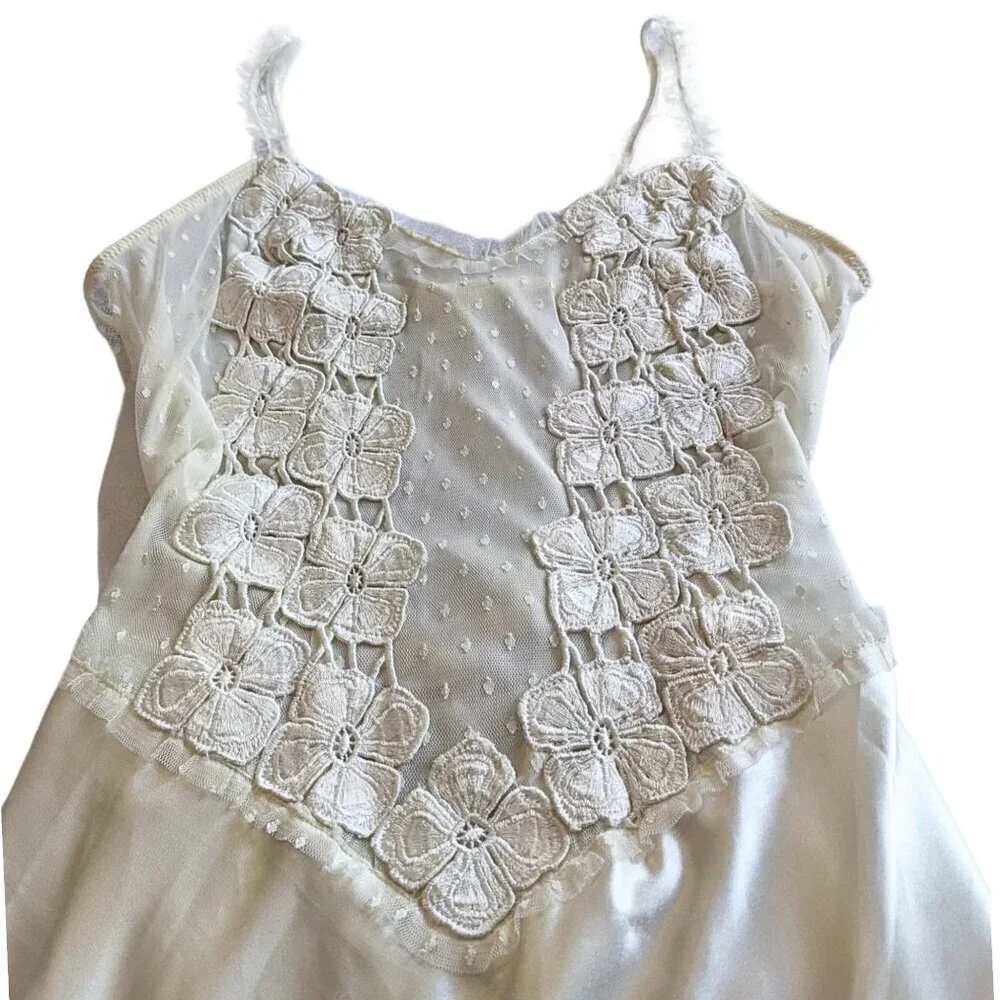 BHLDN FLORA NIKROOZ Ivory Showstopper Charmeuse Long Gown & Robe Bridal Set Sz L - Picture 6 of 10